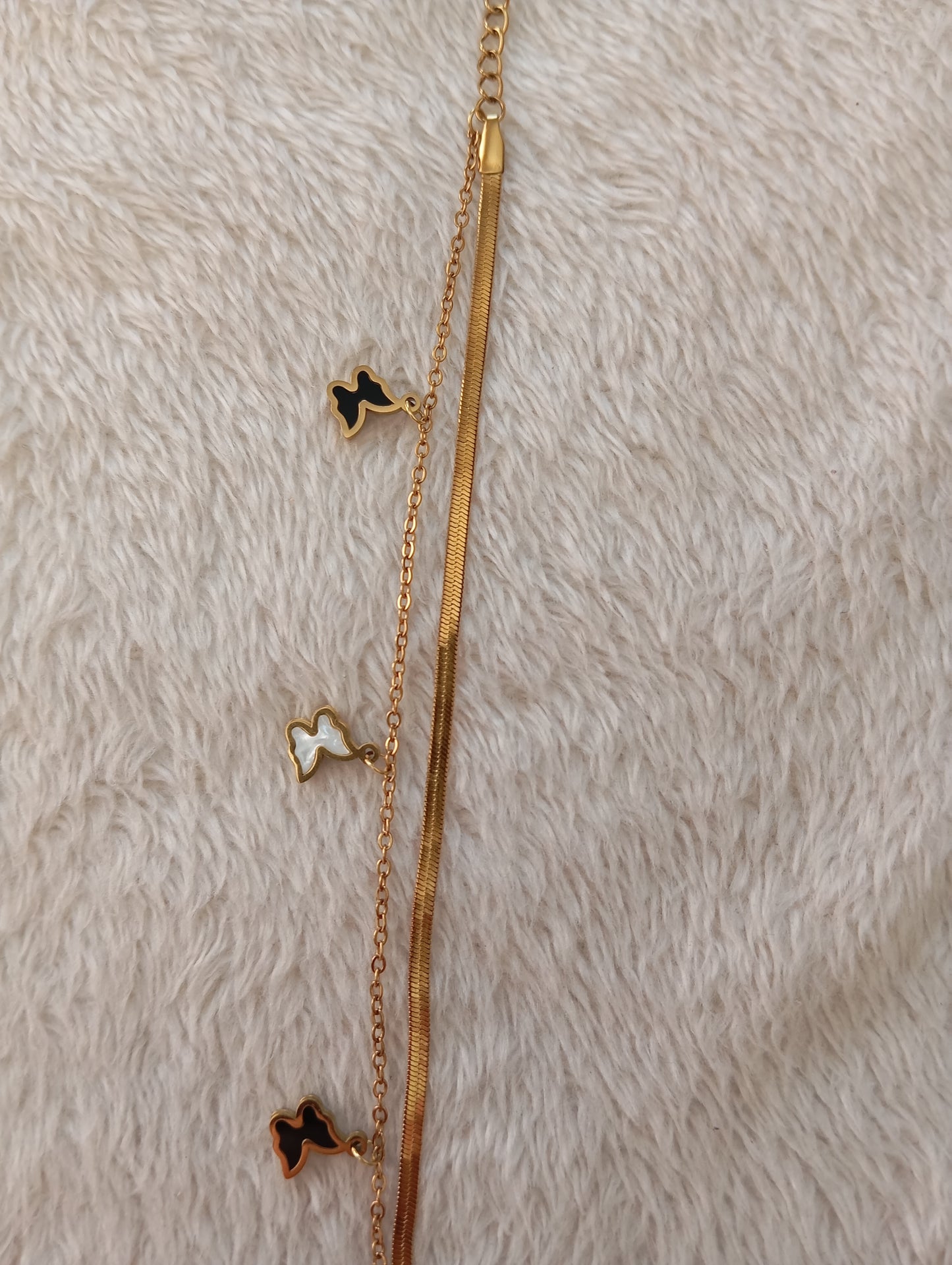 Double Layer Multi Butterfly Bracelet