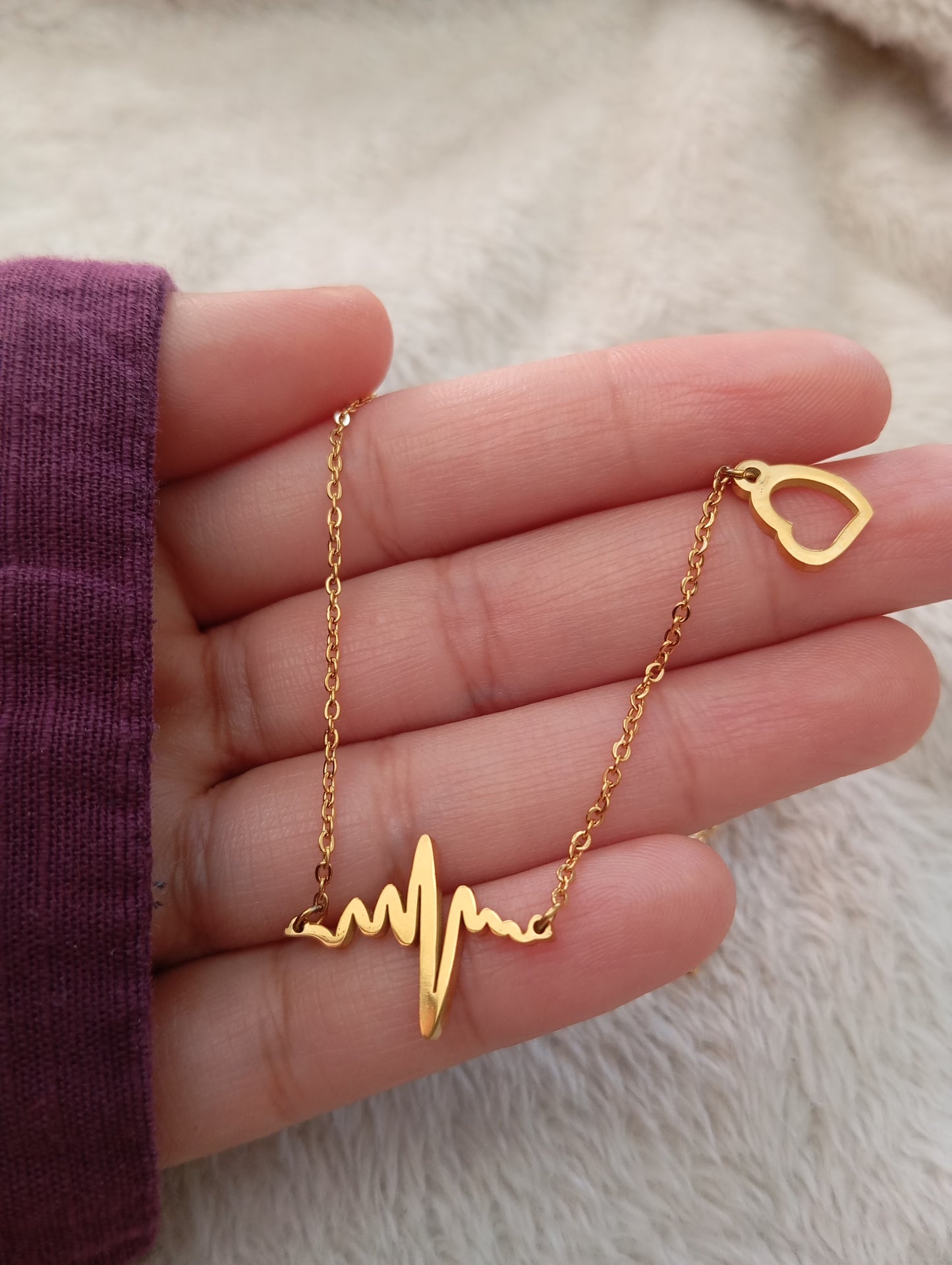 Life-Line with Heart Necklace