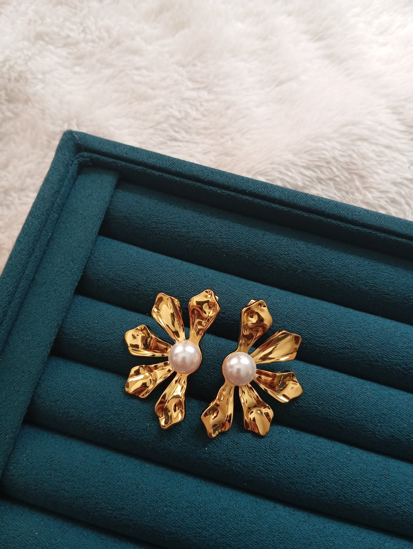 Half Flower Earring