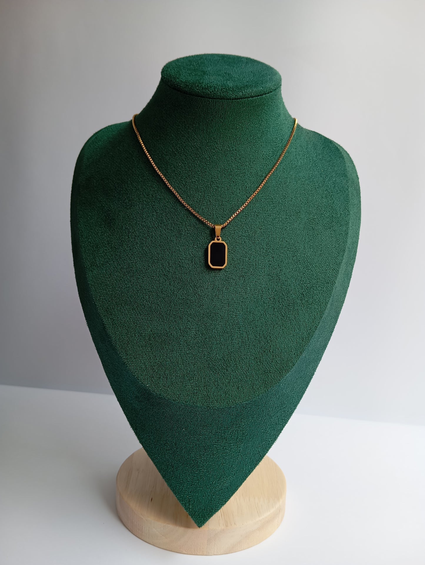 Double Sided Rectangle Necklace
