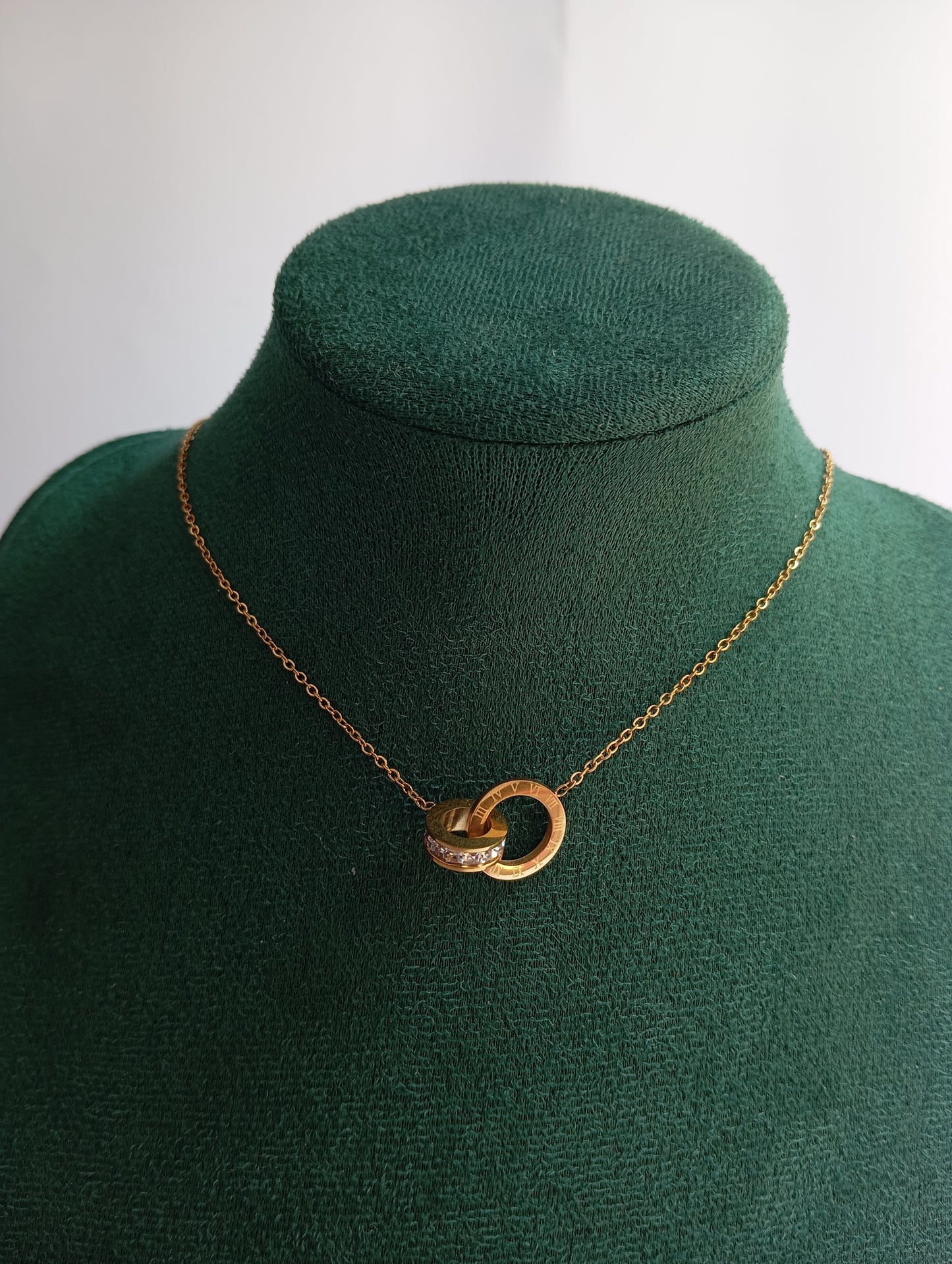 Roman Cross Ring Necklace