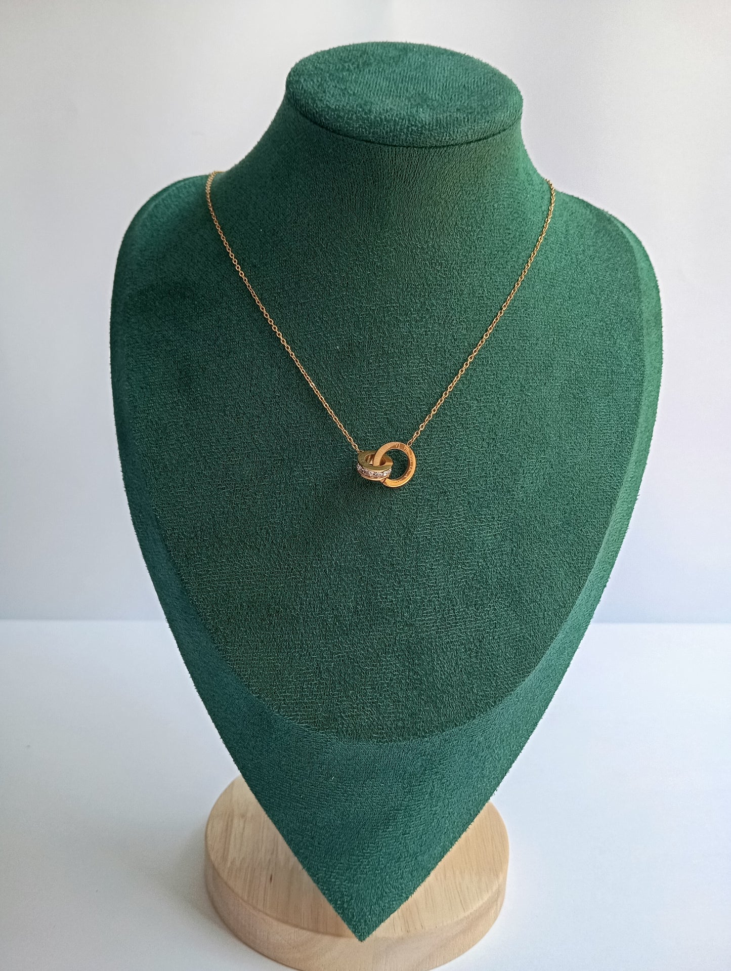 Roman Cross Ring Necklace