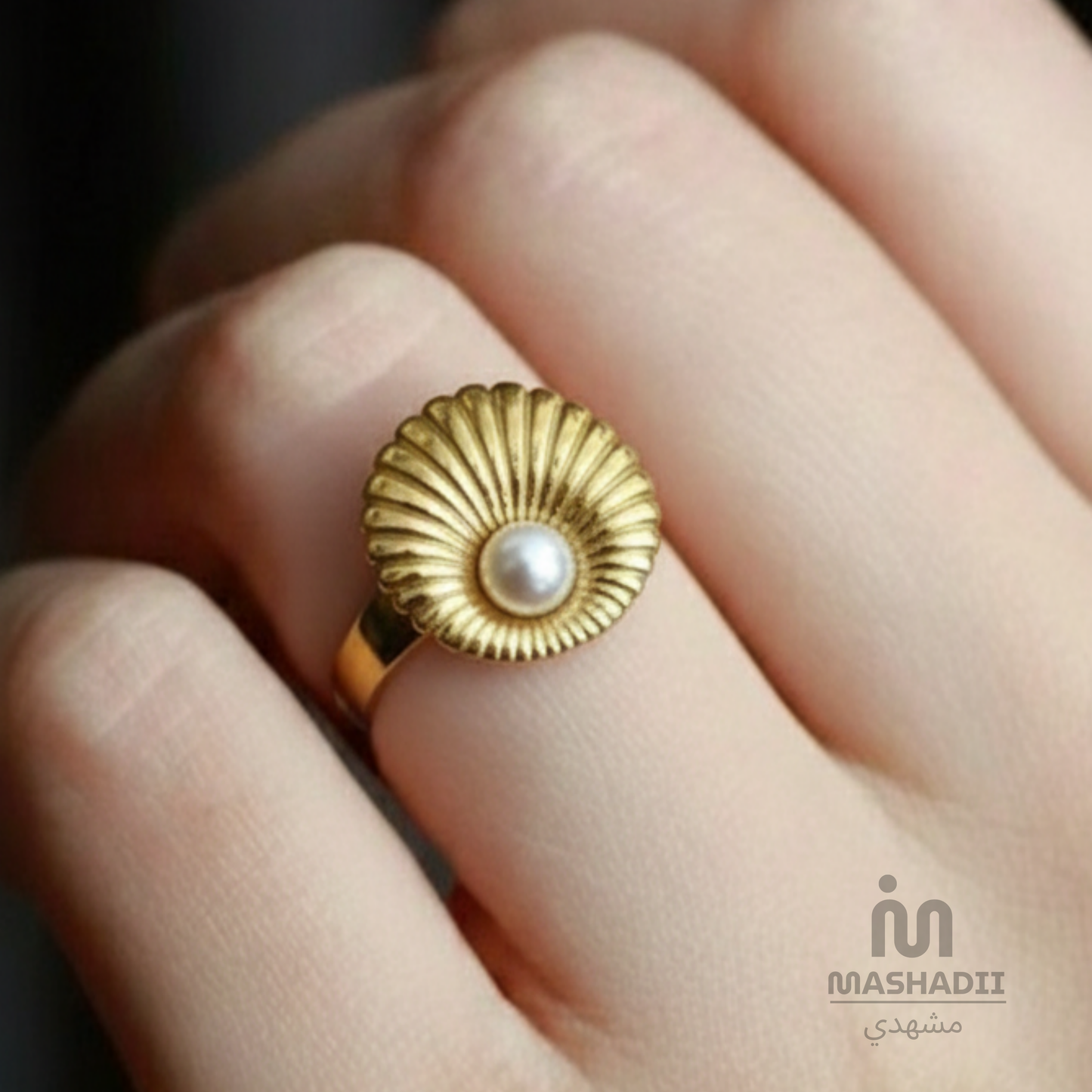 Shell Adjustable Ring