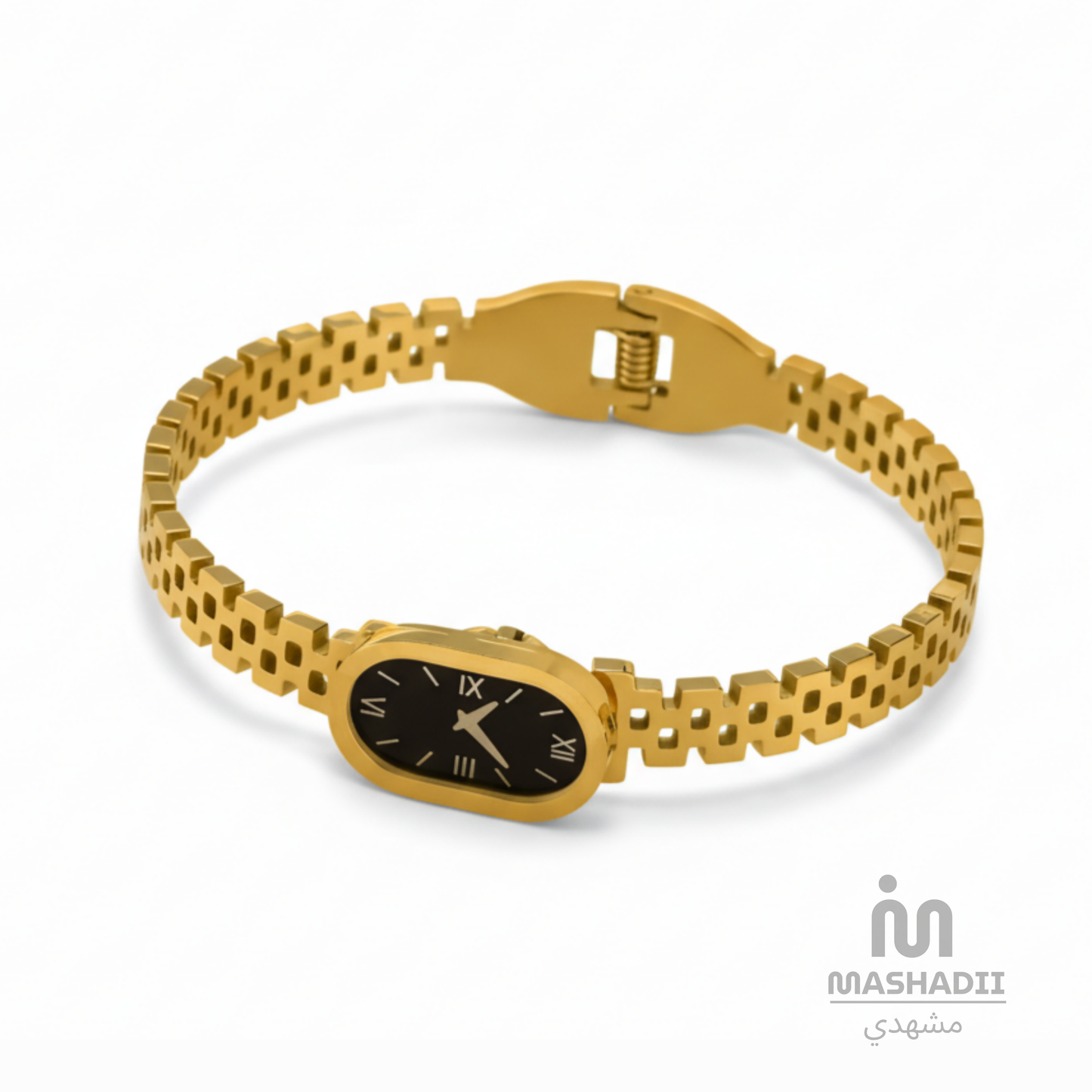 Watch Style Golden Handcuff