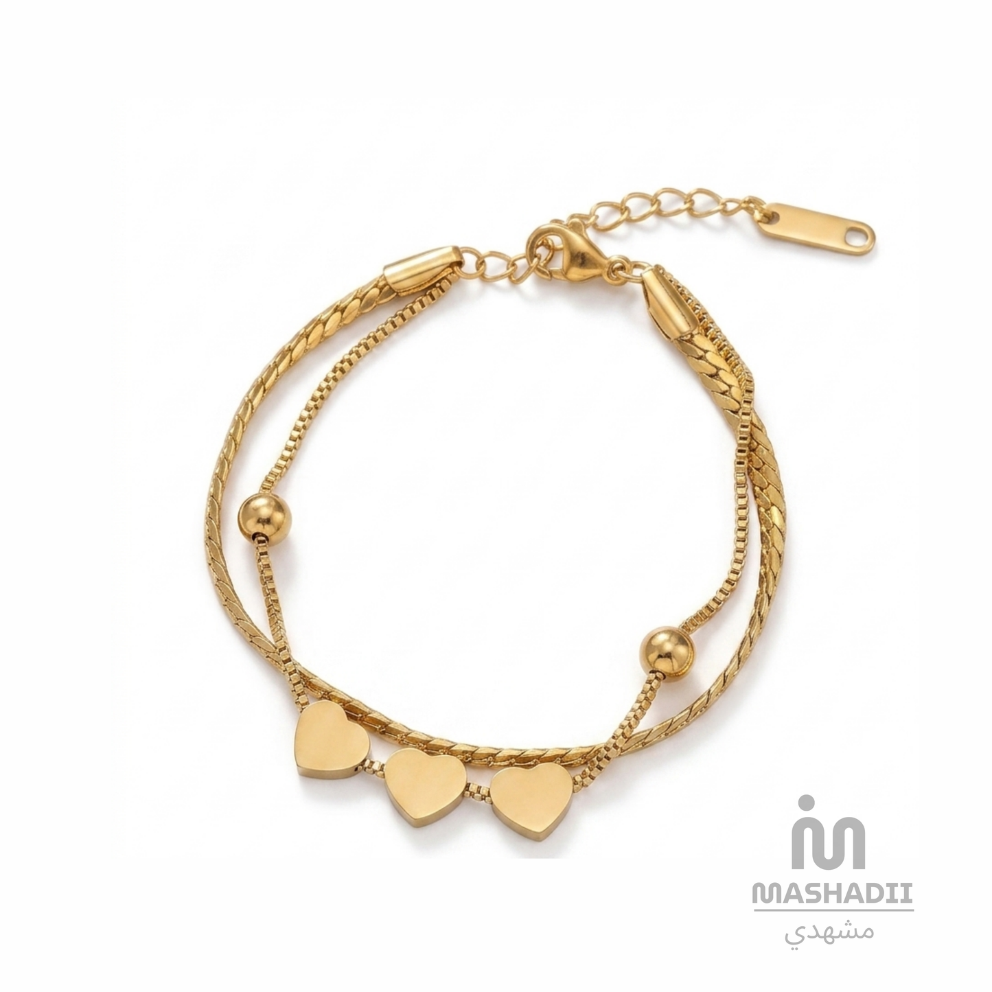 Trio Heart Bracelet