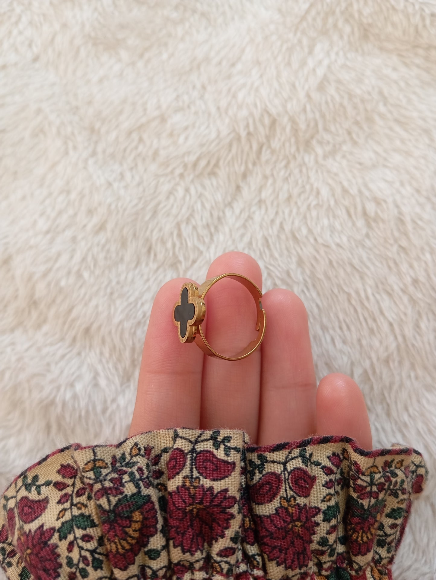 Black Clover Adjustable Ring