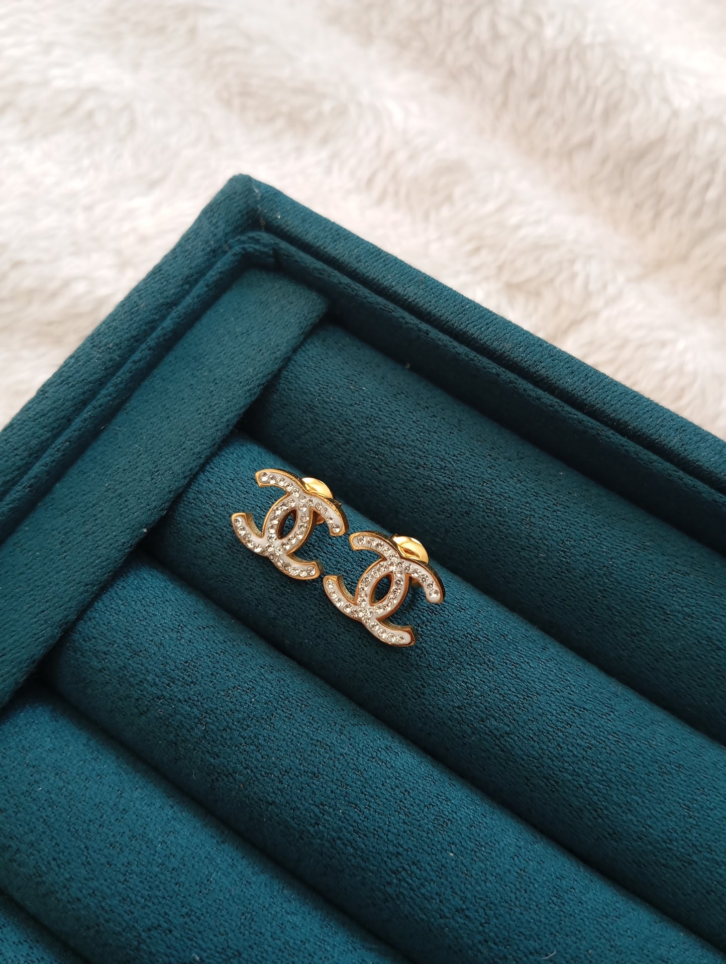 Chanel Multi Stones Studs