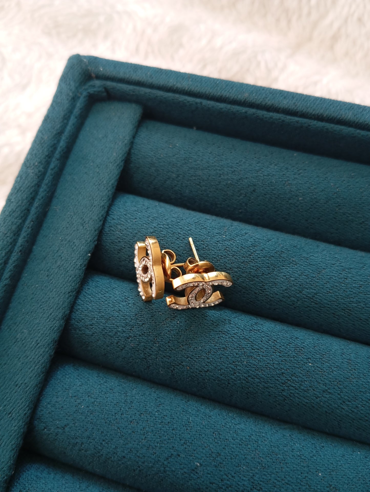 Chanel Multi Stones Studs