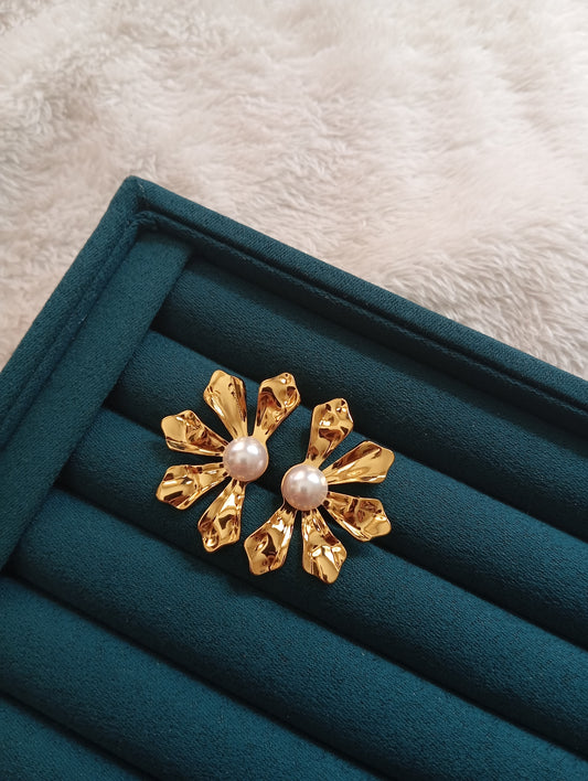 Half Flower Earring