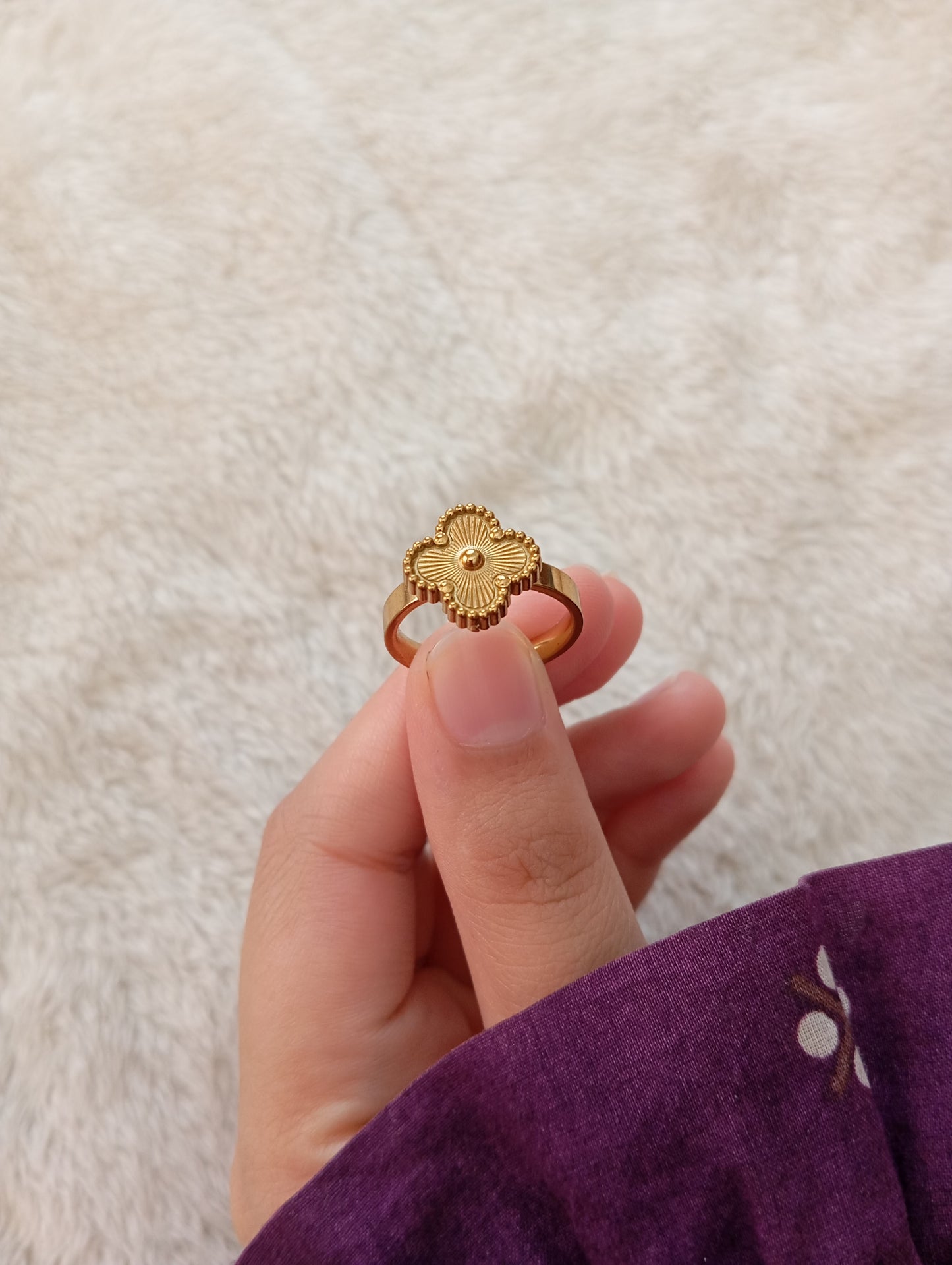 Golden Clover Ring