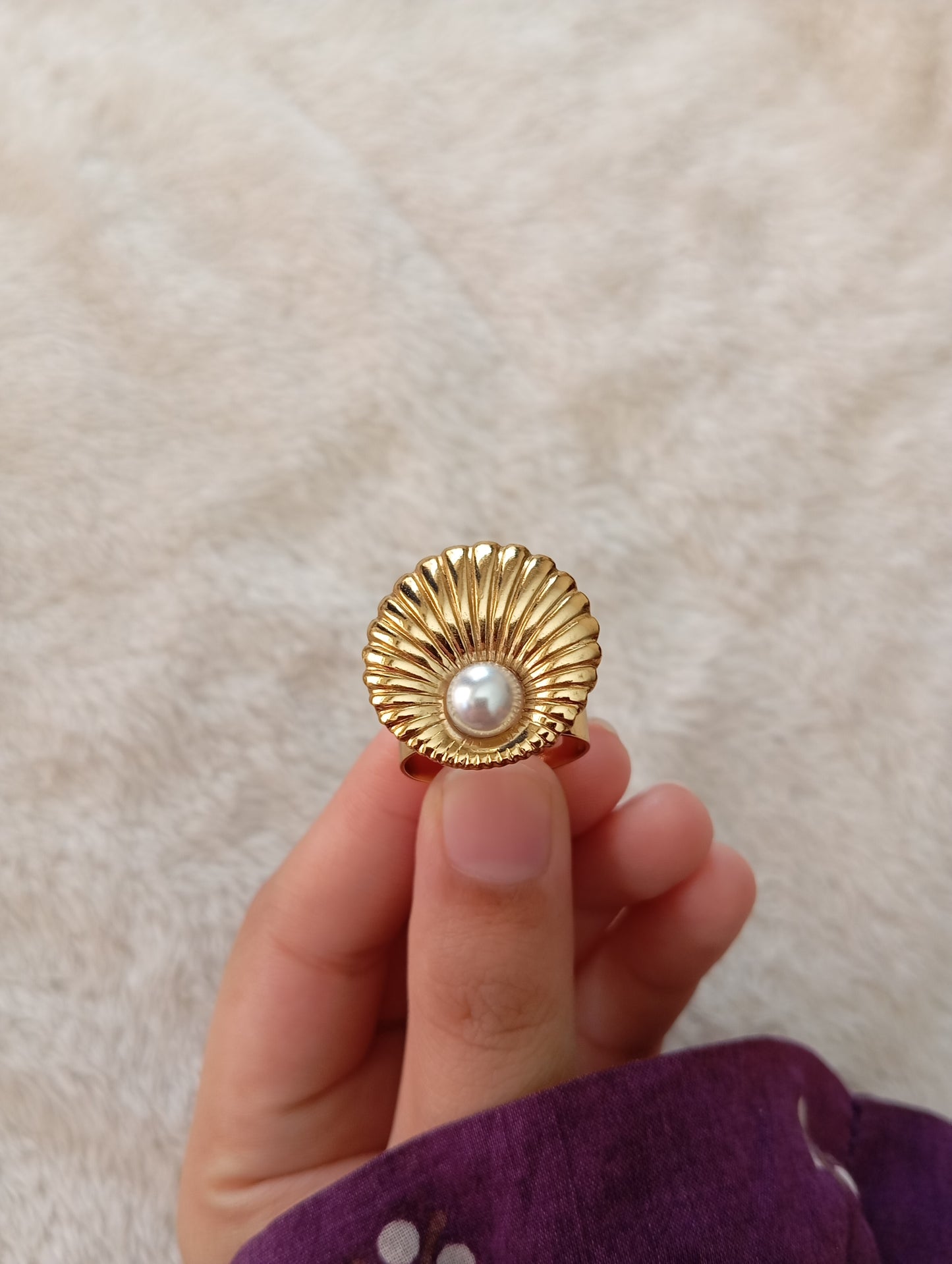 Shell Adjustable Ring