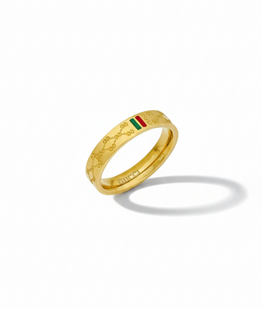 Gucci inspired ring crafted from premium stainless steel with a stylish luxury-inspired design. Waterproof, tarnish-free, adjustable ring for women, perfect for daily wear, parties, weddings, gifting, and special occasions.
