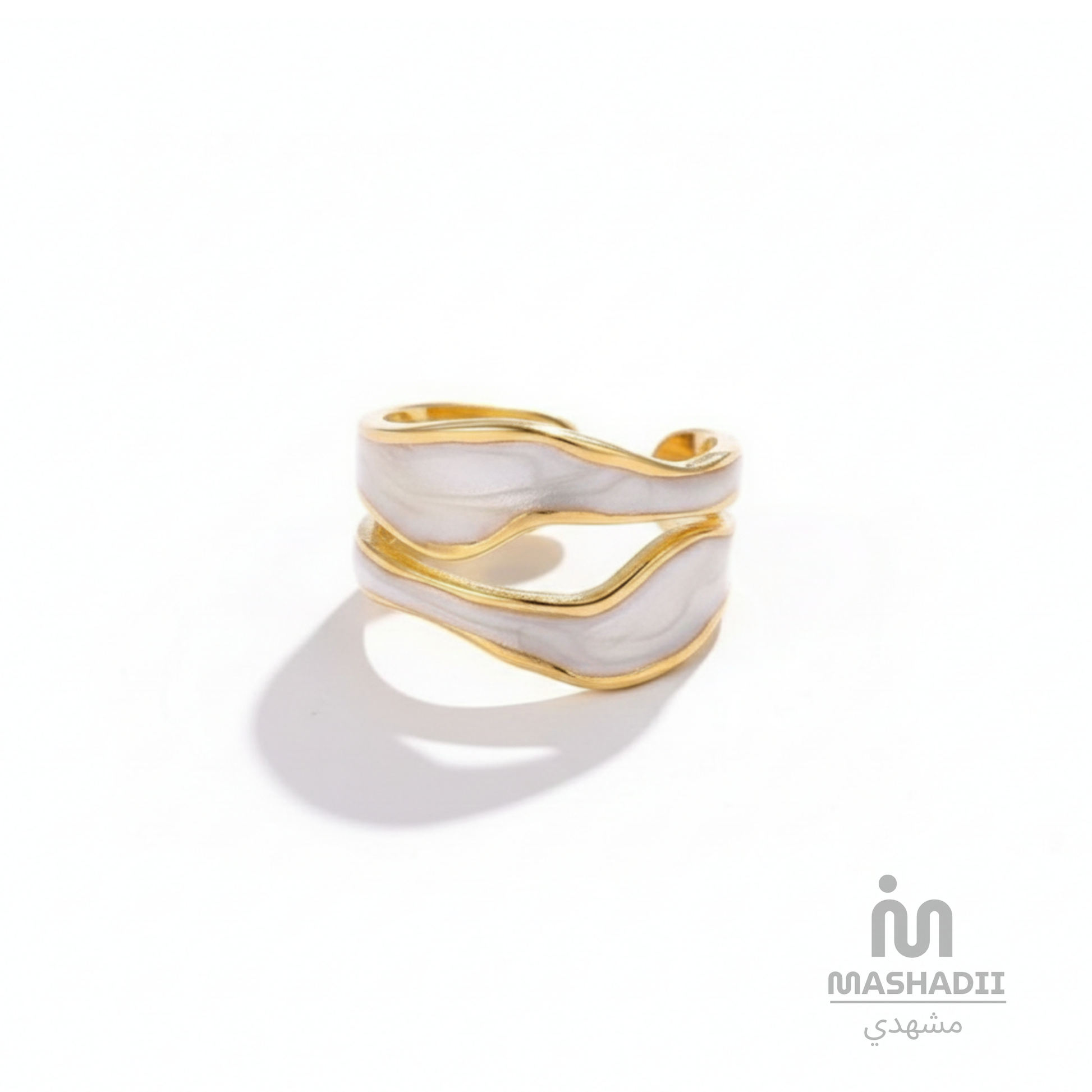 Oil Dropping Adjustable Ring crafted from premium stainless steel with a unique oil-drop inspired design. Waterproof, tarnish-free, adjustable ring for women, perfect for daily wear, parties, weddings, gifting, and special occasions.
