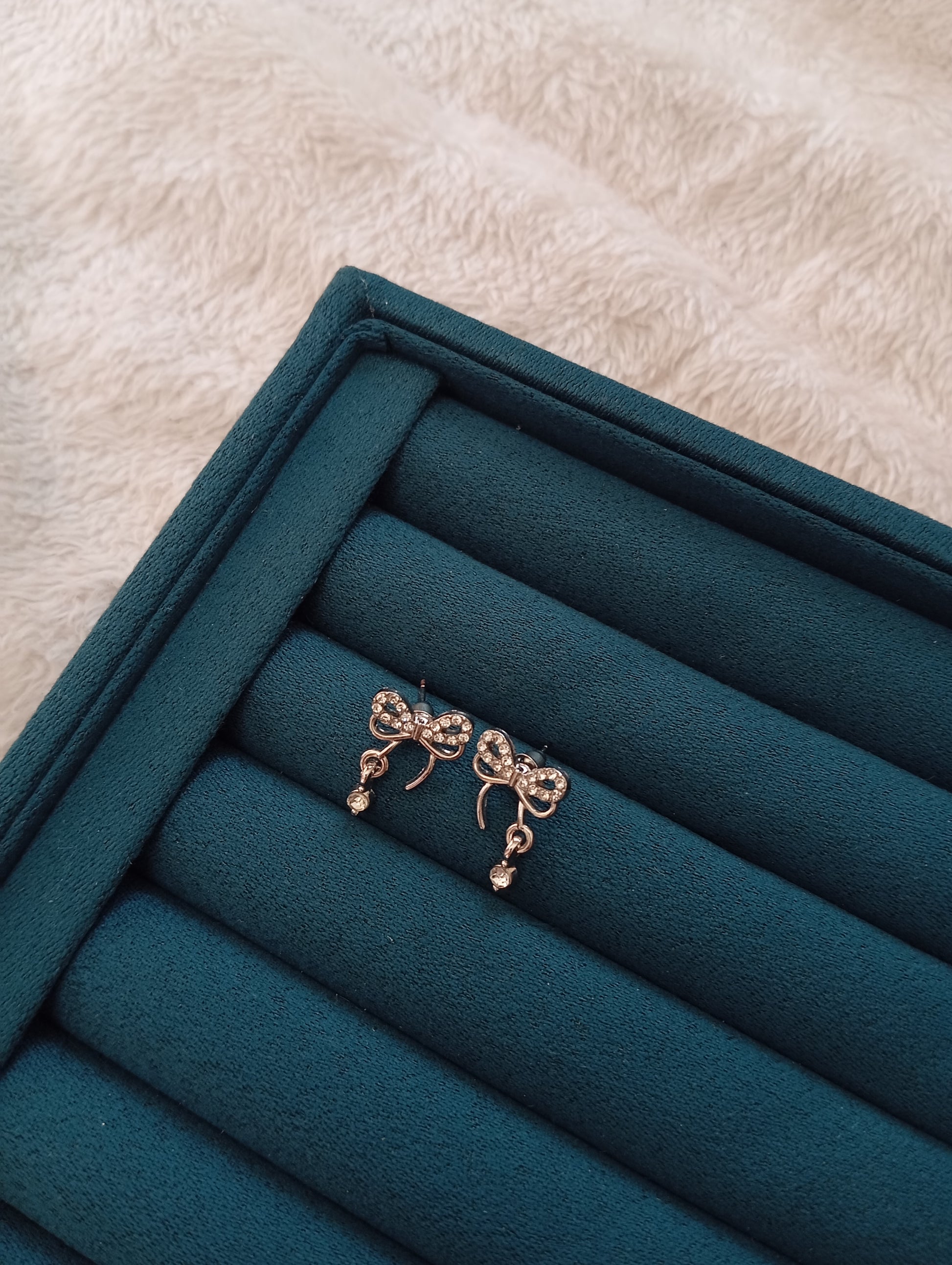 Silver Bow Stud Earrings crafted from premium stainless steel with an elegant bow design and polished silver finish. Waterproof, tarnish-free stud earrings for women, perfect for daily wear, office wear, parties, weddings, gifting, and special occasions.