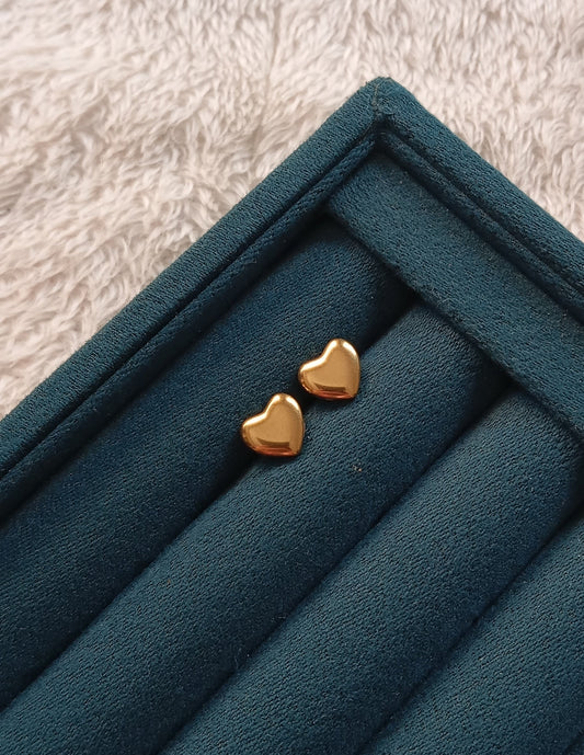 Solid Heart Earrings crafted from premium stainless steel with a timeless heart-shaped design. Waterproof, tarnish-free earrings for women, perfect for daily wear, parties, weddings, gifting, and special occasions.