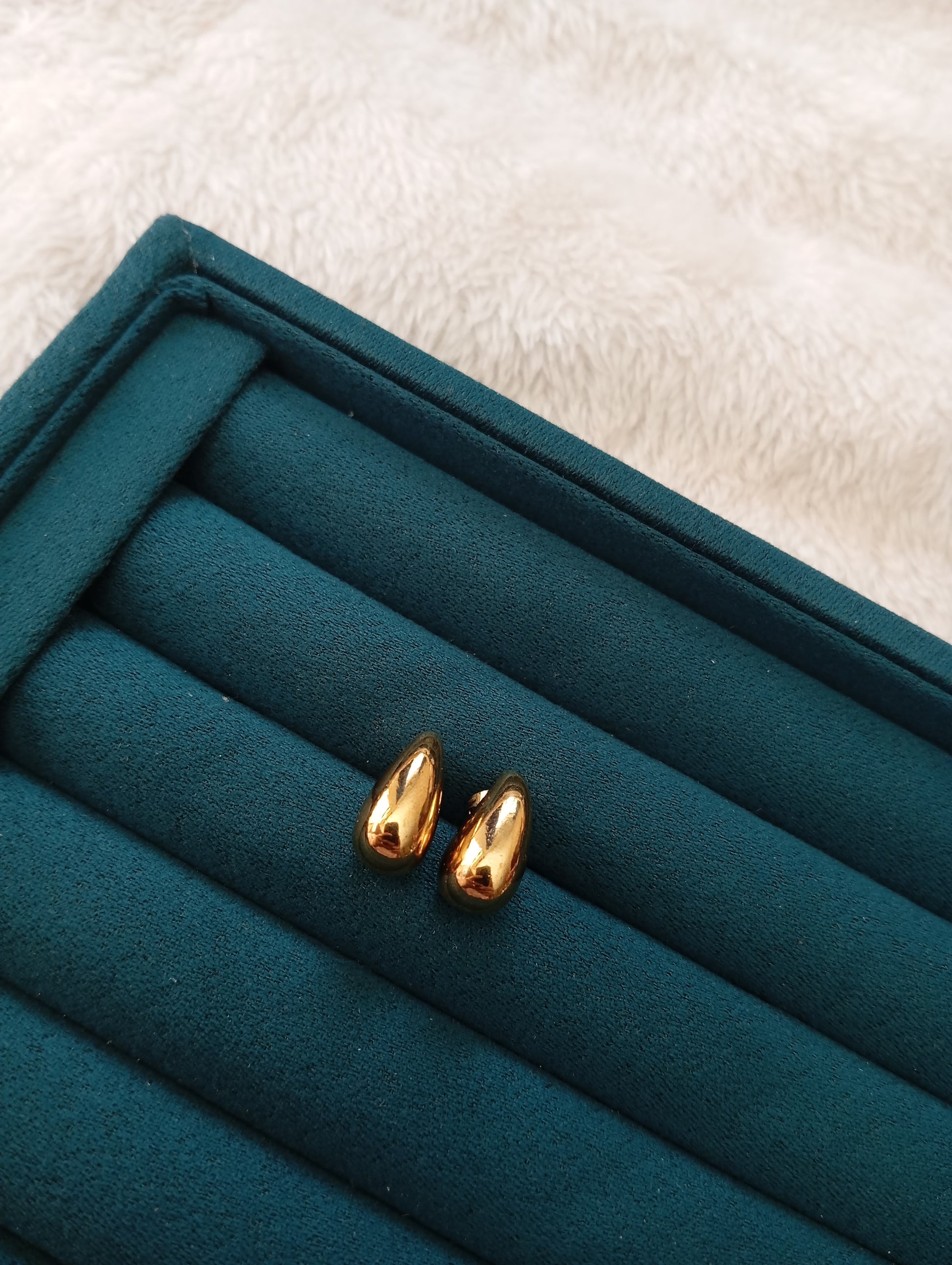 Stainless Steel Water Drop Earrings crafted from premium stainless steel with an elegant teardrop design. Waterproof, tarnish-free earrings for women, perfect for daily wear, office wear, parties, weddings, gifting, and special occasions.