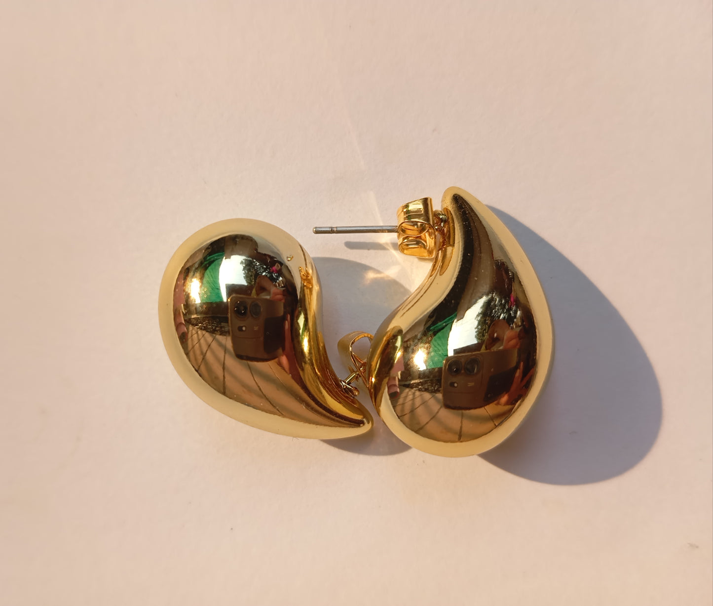 Waterdrop Earrings crafted from premium stainless steel with a sleek teardrop design. Waterproof, tarnish-free earrings for women, perfect for daily wear, office wear, parties, weddings, gifting, and special occasions.