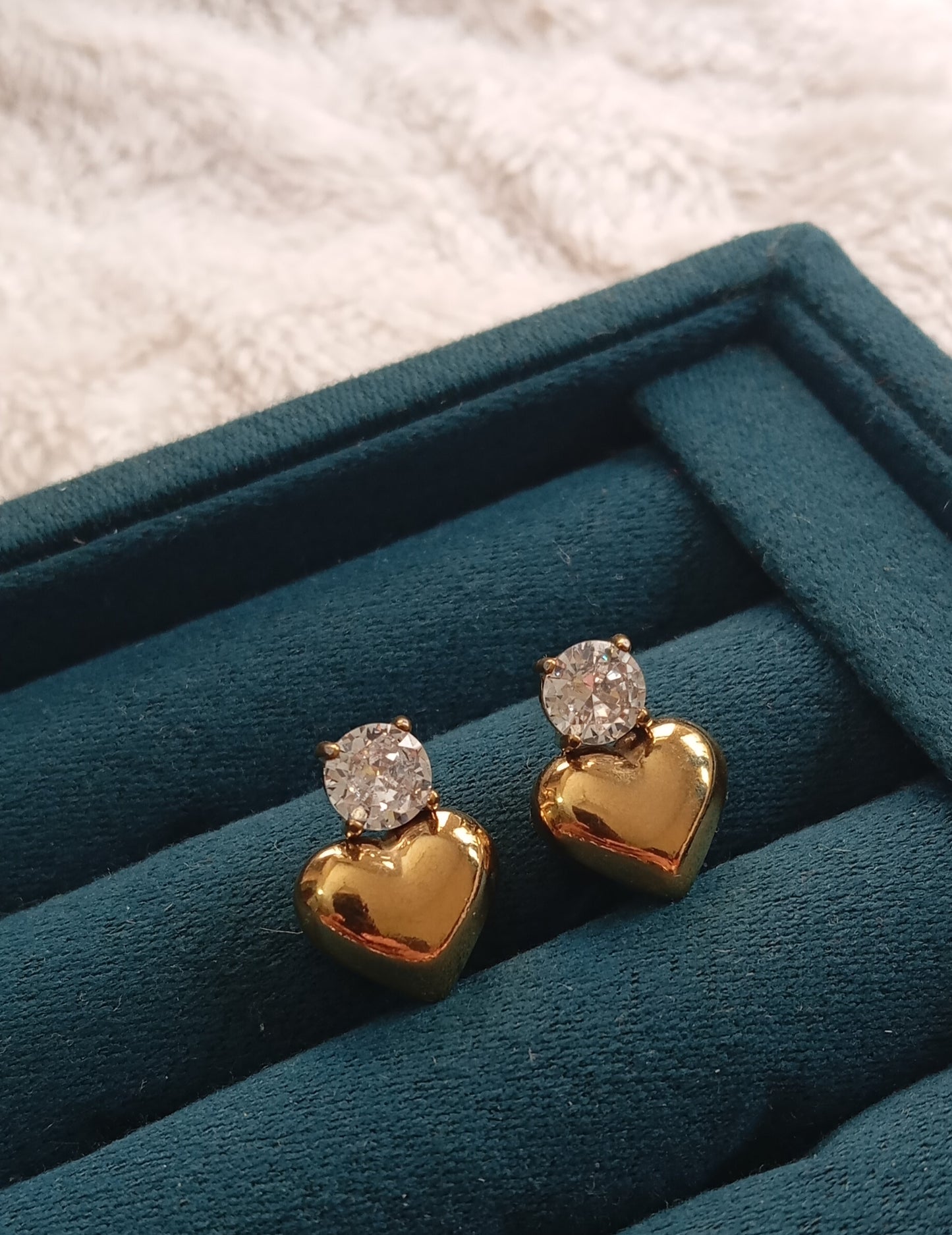 Heart Stone Earring