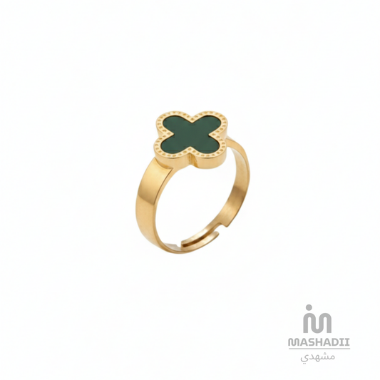 Black Clover Adjustable Ring