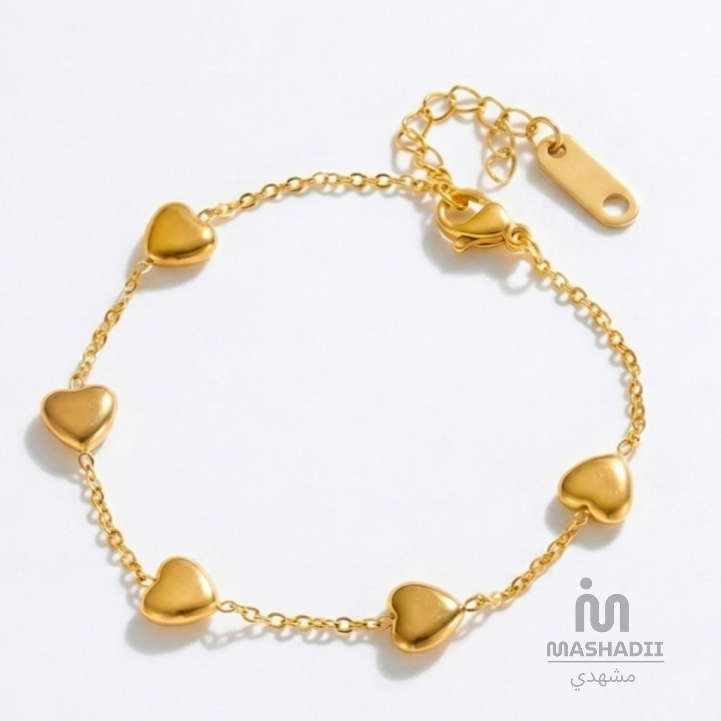 Multi Heart Charm Bracelet